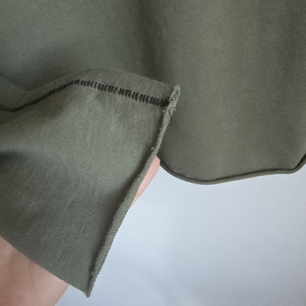 Rag & Bone Mens Rupert Green Long Sleeve Cotton Crewneck Tee Pullover SZ Medium - Picture 6 of 13